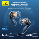 Baseus BASS BP1 PRO True Wireless sluchátka - černá