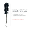 AG PREMIUM APBRCL Čistící kartáček na sluchátka AirPods, černý