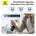 Baseus EnerFill FC31 Qpow 3 20000mAh 22,5W powerbanka černá