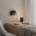 Nabíjecí stanice Huslog 15W – 2× zásuvka, USB – černá