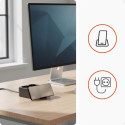 Nabíjecí stanice Huslog 15W – 2× zásuvka, USB – černá