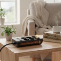 Nabíjecí stanice Huslog 15W 6x zásuvka + USB-C/A - černá