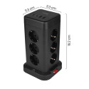 Huslog nabíjecí stanice 15W 12xzásuvka – černá