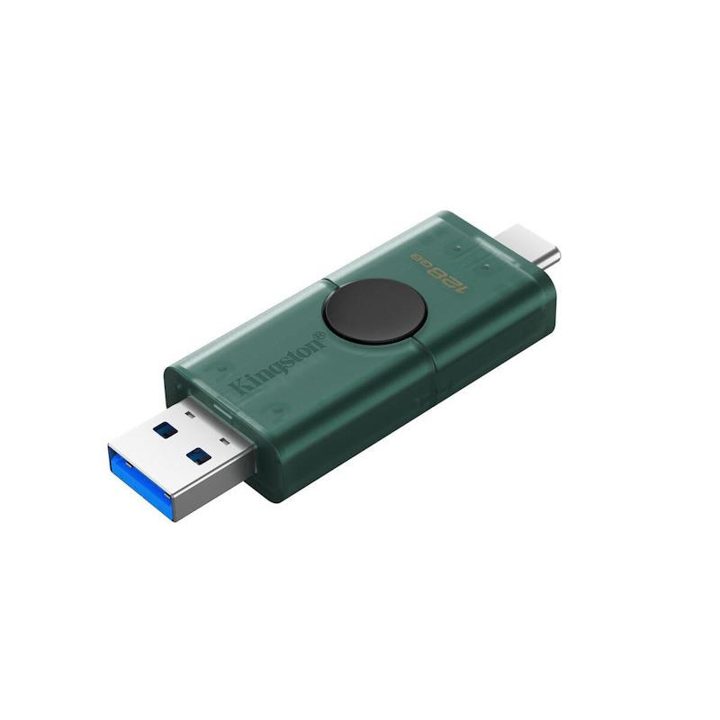Flash disk Kingston DataTraveler DUOG2 128GB pro PC - černá/stříbrná