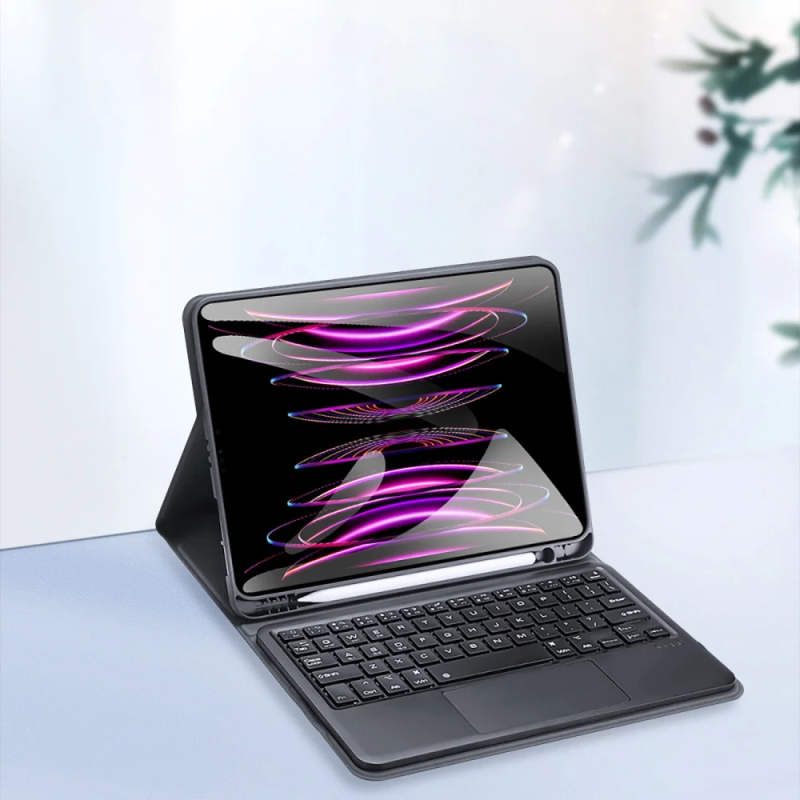 Pouzdro s klávesnicí Dux Ducis (řada TK) s Bluetooth klávesnicí pro iPad Air 6 / 5 / 4 / iPad Pro 11“ 2020-2022 - černé