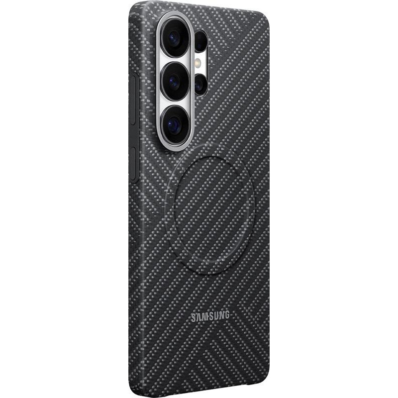 Kryt Samsung Carbon s magnetickým úchytem pro Samsung Galaxy S26 Ultra - šedý