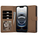 Pouzdro s klopou Tech-Protect Wallet iPhone 16e – hnedé