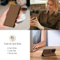 Pouzdro s klopou Tech-Protect Wallet iPhone 16e – hnedé