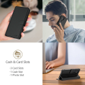 Pouzdro s klopou Tech‑Protect Wallet pro Apple iPhone 16e – matná černá