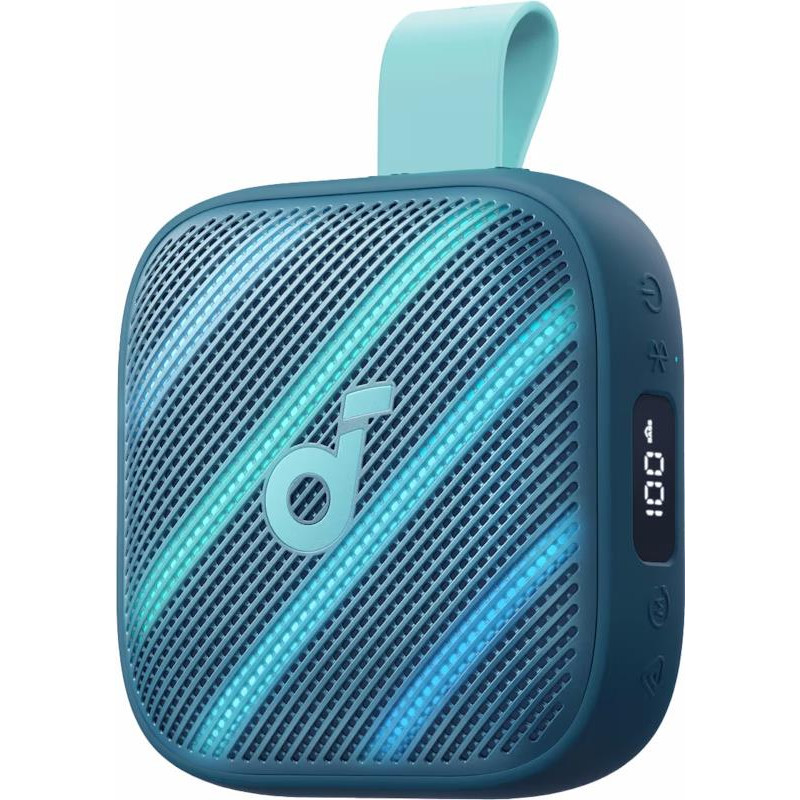 Bluetooth reproduktor soundcore Boom Go 3i pro iPhone - modrý