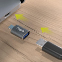 Adaptér Allity ABA-102 USB 3.0/USB-C – šedý