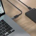 Adaptér Allity ABA-102 USB 3.0/USB-C – šedý