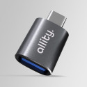 Adaptér Allity ABA-102 USB 3.0/USB-C – šedý