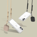 Pouzdro s poutkem Tech-Protect Flexair Chain MagSafe pro iPhone 16e - černé & taupe