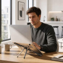 Stojánek Allity ABA-302 3v1 pro notebook a telefon - šedý