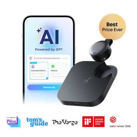 Anker soundcore WORK inteligentní záznamník - černý