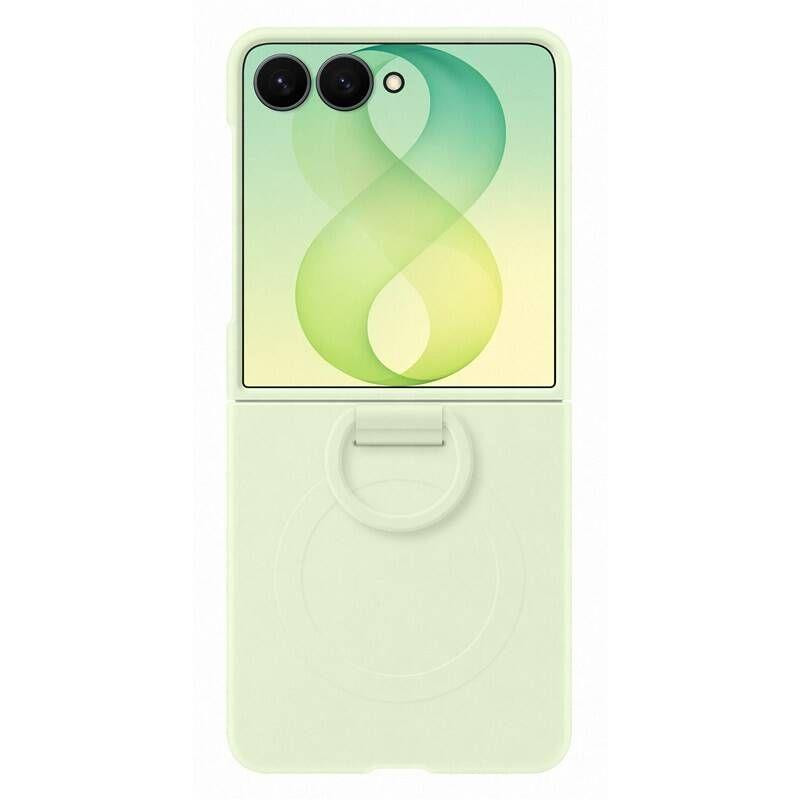 Kryt Samsung Silicone Ring Magnet pro Samsung Galaxy Z Flip8 EF-EF776CGEGWW mentolově zelený