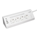 Nabíjecí stanice Huslog 15W 4× zásuvka USB - bílá