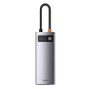 Dokovací stanice Baseus METAL GLEAM 100W 5v1 - šedá