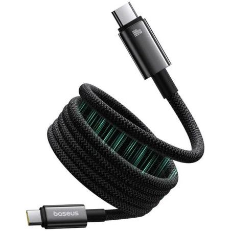 Kabel Baseus TUNGSTEN GOLD USB-C/USB-C 100W magnetický - černý
