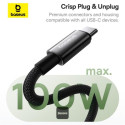 Kabel Baseus TUNGSTEN GOLD USB-C/USB-C 100W magnetický - černý