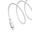 Kabel Baseus Silky USB-C/Lightning 1m 20W - bílý