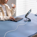 Kabel Baseus Silky USB-C/Lightning 1m 20W - bílý