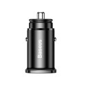 Nabíječka do auta Baseus 30W USB + USB-C černá