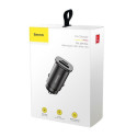 Nabíječka do auta Baseus 30W USB + USB-C černá
