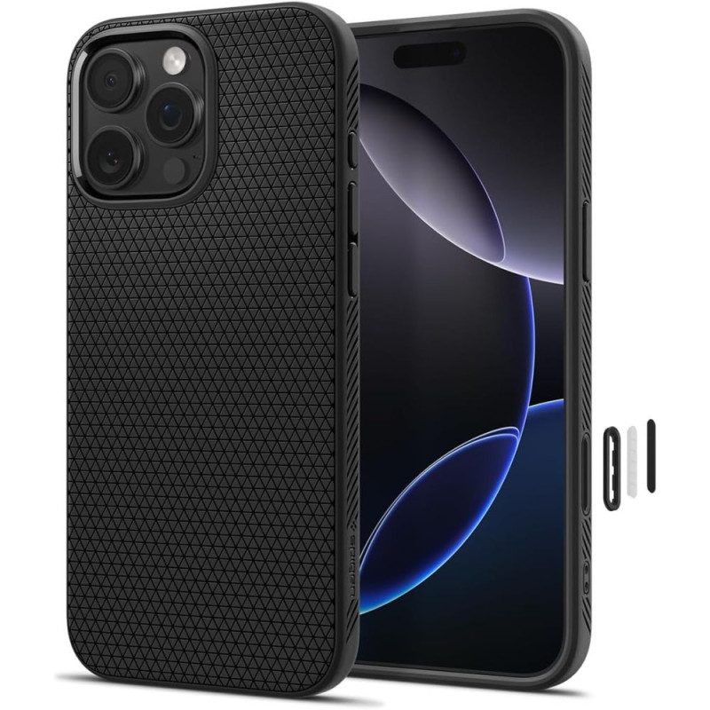 Pouzdro Spigen Liquid Air "T" MagSafe pro iPhone 16 Pro Max – matně černé