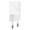 Nabíječka Baseus GaN5 30W USB-C 1m bílá
