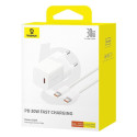 Nabíječka Baseus GaN5 30W USB-C 1m bílá