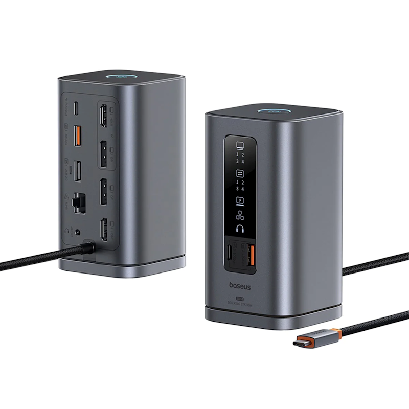 Dokovací stanice Baseus SPACEMATE RD-1 100W 11v1 pro notebooky - černá