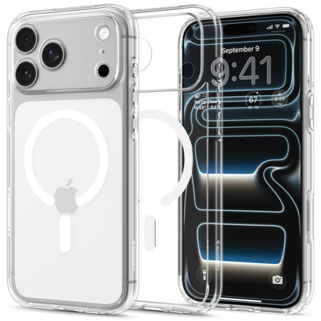 Kryt Spigen ULTRA HYBRID pro iPhone 18 Pro Max - clear a white