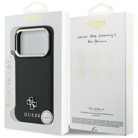 Kryt Guess Saffiano Small 4G & Classic Logo pro iPhone 18 Pro Max