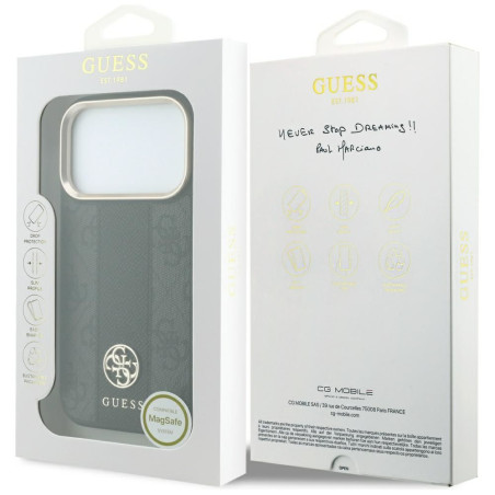 Kryt Guess 4G s MagSafe pro iPhone 18 Pro Max - black