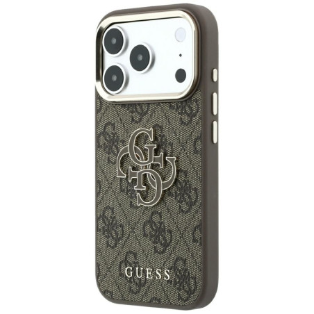 Kryt Guess 4G & Big Resin Logo pro iPhone 18 Pro Max - hnědý