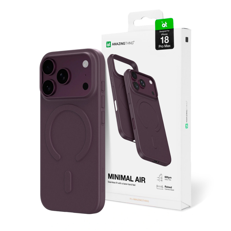 Kryt AmazingThing Minimal Air pro iPhone 18 Pro Max - fialová