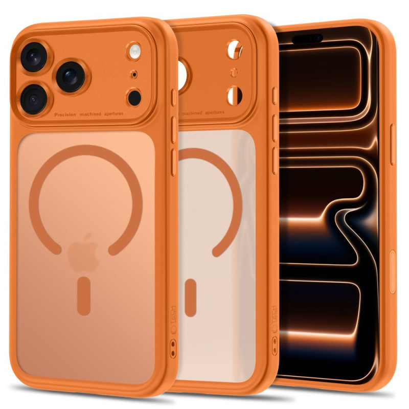 Kryt Tech-Protect MagPeak MagSafe pro iPhone 18 Pro Max / 17 Pro Max - matná oranžová