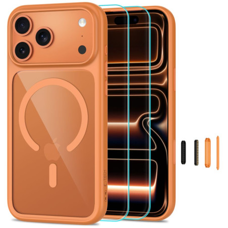 Kryt Tech-Protect MagOne CC iPhone 18/17 Pro Max - oranžový
