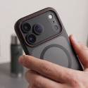 Kryt Tech-Protect MagCam iPhone 18/17 Pro Max - matná černá/červen