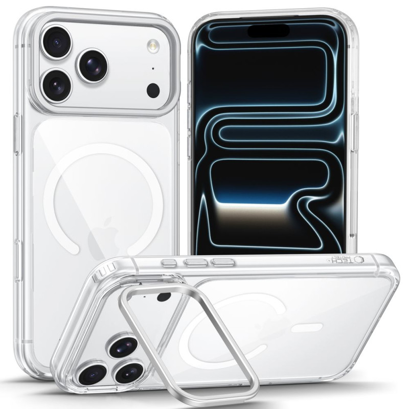 Kryt Tech-Protect MagStand MagSafe pro iPhone 18 Pro Max / 17 Pro Max - transparentní