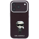 Kryt Karl Lagerfeld Ikonik Sketch MagSafe iPhone 18 Pro Max - vínový