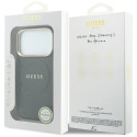 Kryt Guess Saffiano Peony & Ring MagSafe iPhone 18 Pro Max černý