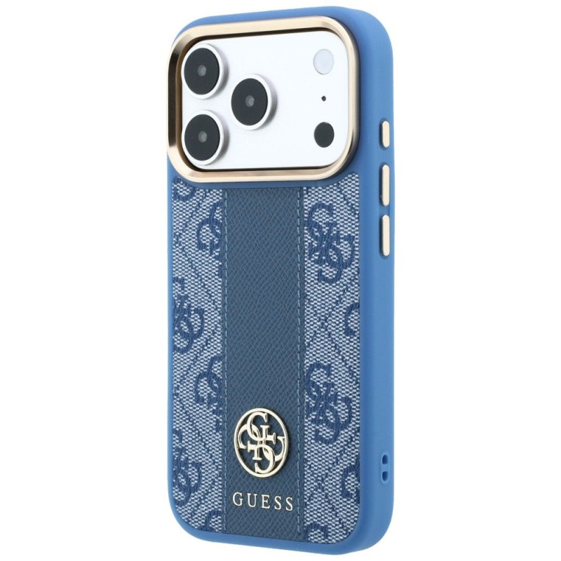 Kryt Guess 4G Stripe Round & Classic Logos pro iPhone 18 Pro Max - světle modrý