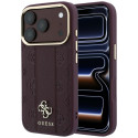 Kryt Guess STRIPE PEONY 4G Logo pro iPhone 18 Pro Max - burgundy