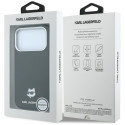 Kryt Karl Lagerfeld Choupette Head Metal pro iPhone black