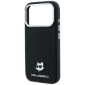Kryt Karl Lagerfeld Choupette Head Metal pro iPhone black