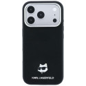 Kryt Karl Lagerfeld Choupette Head Metal pro iPhone black