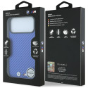 Kryt BMW M Carbon Metal Logo pro iPhone 18 Pro Max/17 Pro Max - modrý